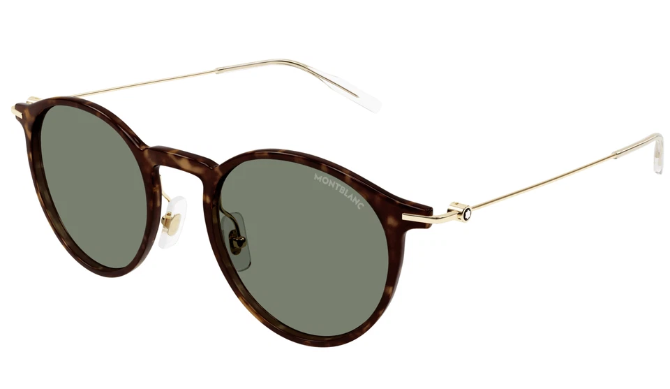 Montblanc MB0097S-007 Gafas de sol redondas de carey Dije vintage Foto 1 de 4