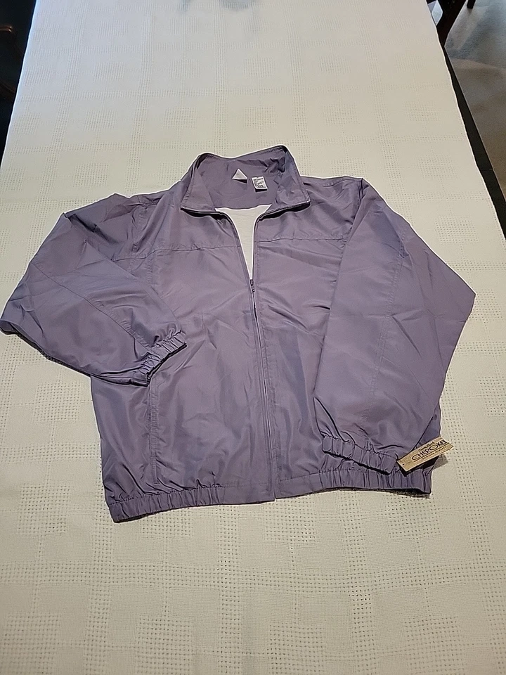 Vintage Cherokee Zip Up Purple/Lilac Windbreaker sz XL Pockets NWT  - Image 1 of 4