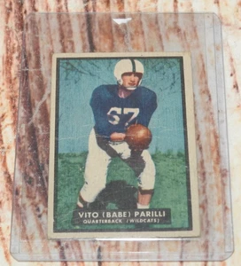 1951 Topps Magic - Vito Babe Parilli #4 (RC) Football Card - Picture 1 of 10