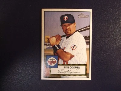 2001 Topps Heritage Baseball Ron Coomer Card # 109 - Image 1 of 2