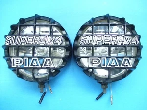 PIAA 100 Round 16cm Driving Lamp Fog Light H3 Bulb Vintage Clear Lens - Picture 1 of 9
