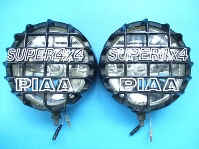 PIAA 100 Round 16cm Driving Lamp Fog Light H3 Bulb Vintage Clear Lens - Image 1 of 4