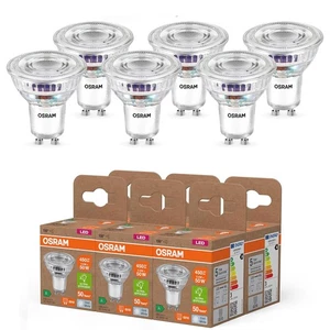 6er Set OSRAM GU10 LED Strahler besonders effizient 100 ° 2,5W wie 50W 4000K - Bild 1 von 9