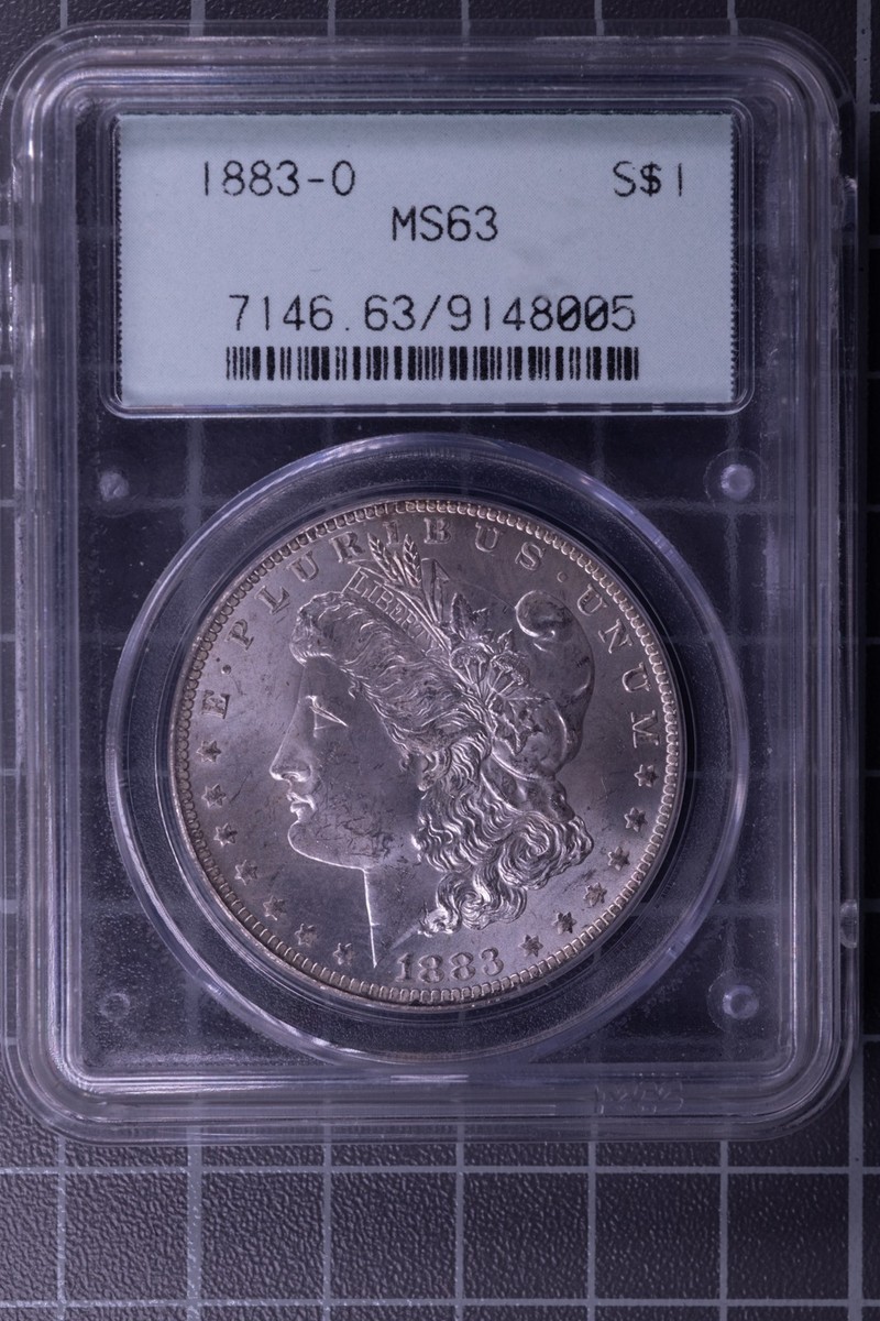 アメリカ　モルガンダラー銀貨1883 o MS-63 PCGS MS 63 Graded 1883 Year Morgan US Dollars (1878-1921) for