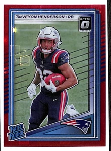 Donruss Optic TreVeyon Henderson 2025 radiocontrol rojo Pandora Prizm Patriots clasificación novato - Imagen 1 de 2
