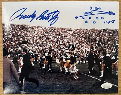 RUDY RUETTIGER SIGNED AUTO 8X10 THE PLAY PHOTO NOTRE DAME JSA AUTOGRAPHED E - Image 1 of 4