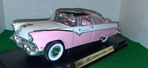 1955 Ford Fairlane Crown Victoria by Road Signature Die Cast Model Car 1:18 Pink - Picture 1 of 7