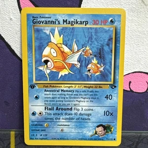 Giovanni's Magikarp 1st Edition Gym Challenge Pokemon 2000 Vintage # 73/132 - Picture 1 of 2