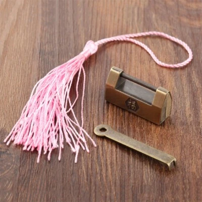 Antiguo estilo chino joyero maleta cerradura candado caja estuche hogar Foto 1 de 4