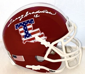 Terry Bradshaw signed Louisiana Tech Bulldogs mini helmet Beckett Witnessed - Picture 1 of 3