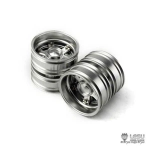 Bujes de rueda traseros completos de metal en stock de EE. UU. W-2046 para camión tractor 1/14 TOUCAN LESU RC - Imagen 1 de 4