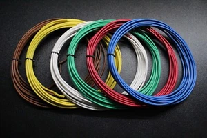 12 GAUGE 6 WAY TRAILER WIRE KIT 50 FT EA LIGHT BRAKE POWER GROUND BATTERY AWG - Picture 1 of 9