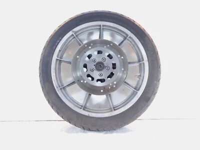 Llanta y rotores de rueda delantera Harley Sportster 883 y 1200 plateados de doble disco 1996-1999 Foto 1 de 4