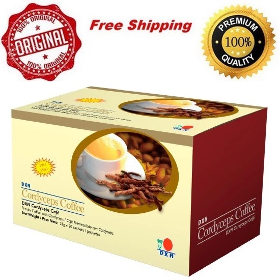 DXN Cordyceps Coffee 3 in 1 with Cordyceps Sinensis - 3 Boxes - Free Shipping - Image 1 of 1
