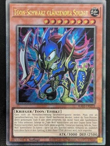 Toon-Schwarz glänzender Soldat RA03-DE272 QCSR DE NM YUGIOH - Bild 1 von 1