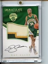 2016-17 Panini Immaculate Ray Allen Premium Patch Auto Autograph Gold /10 Sonics