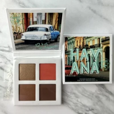 bh Cosmetics Blush Bronzer Face Quad Hot In Havana Travel Glow Contour NEW - Image 1 of 4