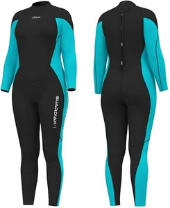 HEVTO Guardian Full Wetsuit CLY001 Unisex Scuba Black Blue Mens Womans Large - Picture 1 of 6
