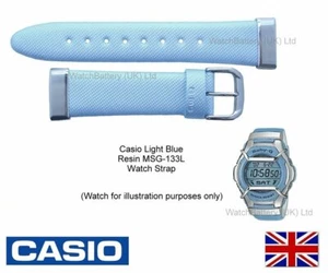Baby-G Casio Watch Strap Band MSG-133L, MSG133L, MSG-133 Light Blue for Baby-G - Picture 1 of 6
