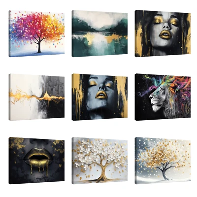 Leinwand Bilder Abstrakt Leinwandbild XXL Modern Wanddeko Wandbilder Wohnzimmer - Bild 1 von 4