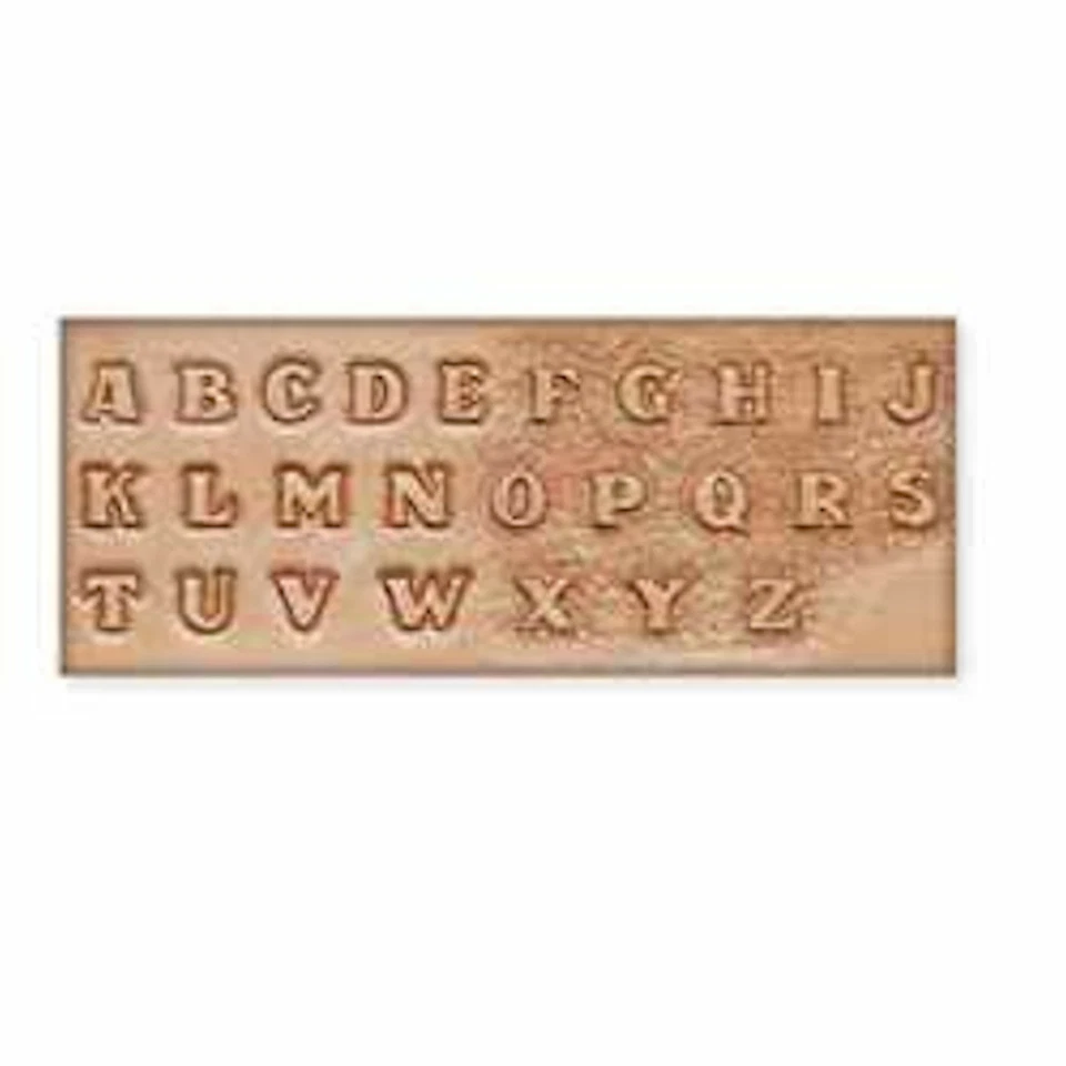 Craftaid Plastic 1/2" Alphabet Template 72690-00 by Tandy Leather  - Image 1 of 1