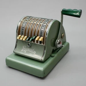 Vintage Paymaster System Series-600 Green Check Writer Stamper Machine - NO KEY - Picture 1 of 9