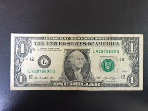 Birthday, Anniversary Note June 9, 1978 $1 Fancy Serial # L41978698Q - Picture 1 of 6