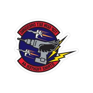 Top Gun Strike Fiighter 44 (U.S. Navy) REVERSE PRINT Transparent STICKER - Picture 1 of 16