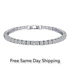 Tennis Bracelet Silver Plated With AAA Cubic Zirconia For Women Hip Hop Jewelry