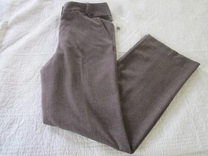 Dressbarn Womens Pants Size 10 Brown Herringbone Trouser Leg - Picture 1 of 8