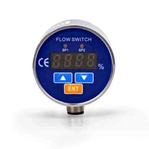 Elektronischer thermischer Strömungsschalter G1/2 4-20mA Ausgang Wasser Luft Öl Sensor Steuerung - Bild 1 von 15