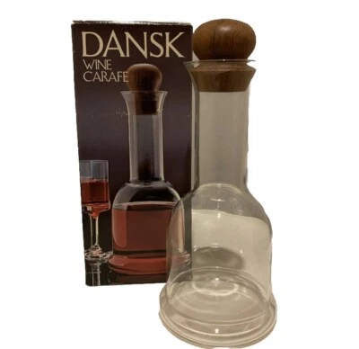 Jarra de vino Dansk con tapón de teca y caja original de Gunnar Cyren Foto 1 de 4