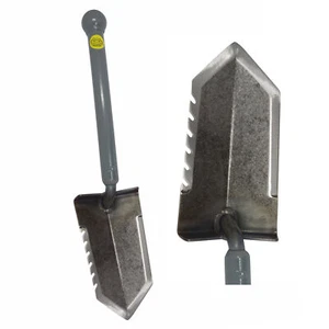 Pala detectora de metales con mango de bola Lesche Mini Sampson de 18" con borde serrado - Imagen 1 de 4