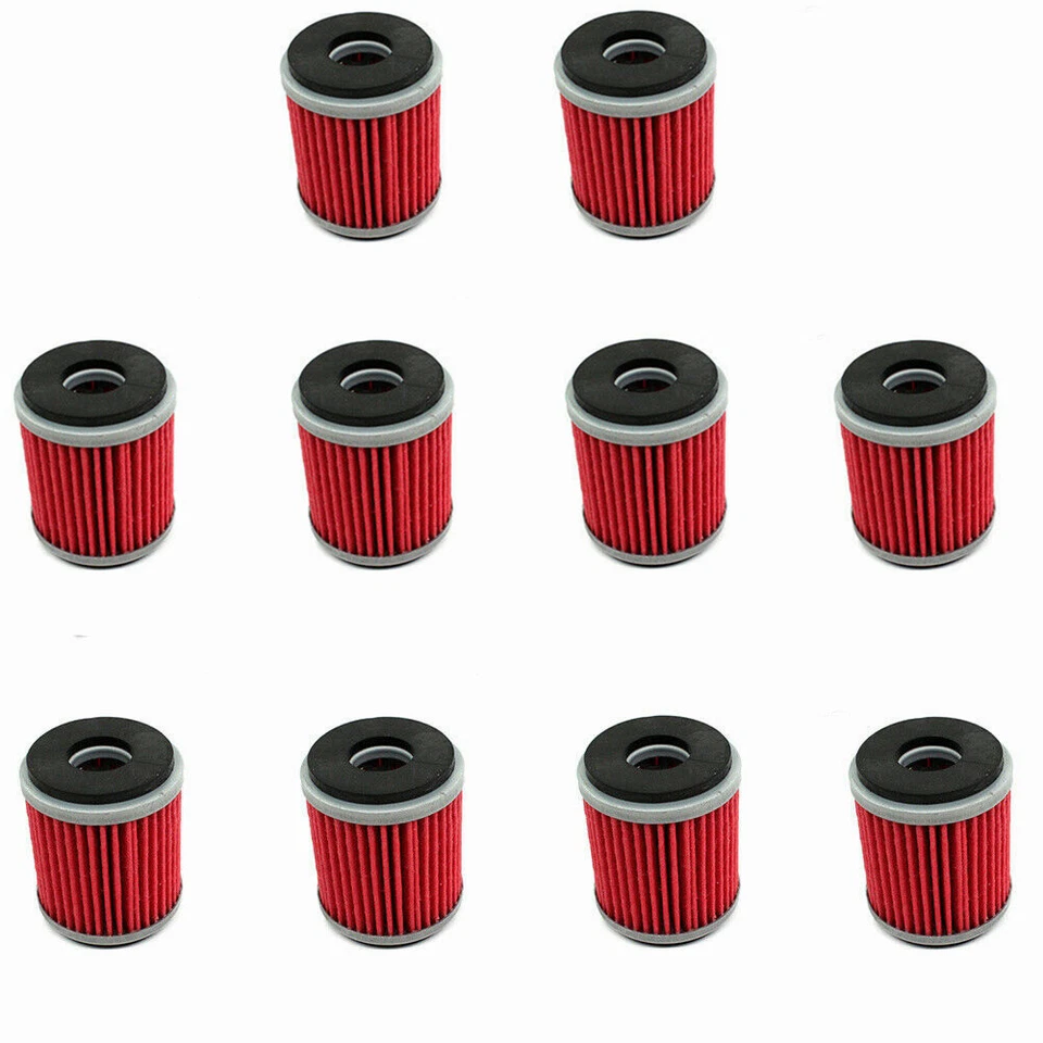 10x Oil Filter For Yamaha YZ 250F Yfz 450 2003 2004 2005 2006 2007 2008 2009  - Image 1 of 1