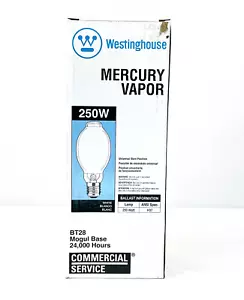 Westinghouse 37406 - BT28 Mogul Base 250W Mercury Vapor Light Bulb Grow Lamp HID - Picture 1 of 6