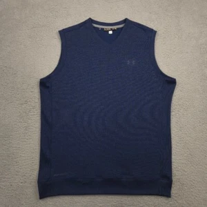 Under Armour Storm1 Golf Vest Mens XL Navy Blue Sleeveless V-Neck Pullover - Picture 1 of 11