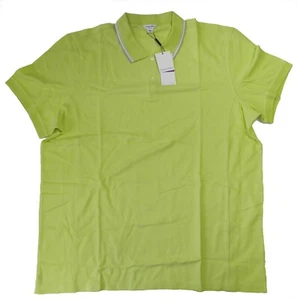 Camisa Polo Para Hombre Calvin Klein Tejida Top Amarillo Cítrico Calce Ajustado Talla 2X-Grande Nueva - Imagen 1 de 3