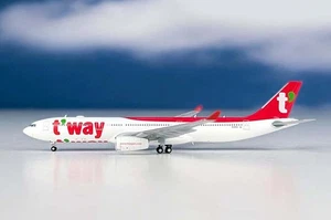 JC Wings 1/400 A330-300 Airplane HL8501 T'Way Air - Picture 1 of 1