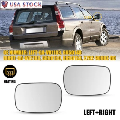 Driver or Passenger Side Wing Mirror Glass Heated For Volvo XC70 XC90 2003-2006 — 第 1/4 张图片