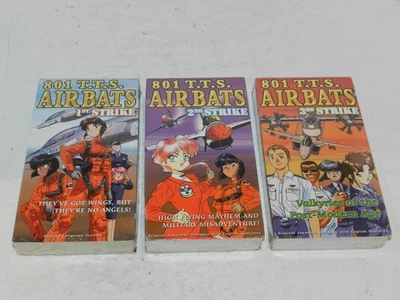 801 T.T.S. Airbats VHS Lot – 1st Strike / 2nd Strike / 3rd Strike NEW SEALED NIB - Image 1 of 2