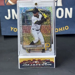 2025 Bowman Chrome - Prospects Johan De Los Santos #BCP-163 Mojo Refractor (RC) - Picture 1 of 2