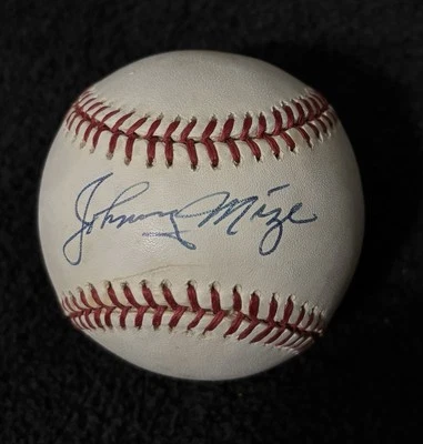 Johnny Mize Signed Autographed OAL BASEBALL - Image 1 of 4