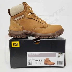 Cat Footwear US Women's 6.5 Brown Sundance Tess Steel Toe 6" Work Boot - Picture 1 of 4