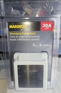 Marinco 301EL-B Shore Power Inlet 30 Amp 125 Volt Marine or RV 115930-01-000 - Bild 1 von 3
