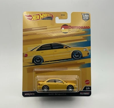 🔥 Hot Wheels Premium Car Culture Deutschland Design Audi S4 Quattro Amarillo Foto 1 de 3