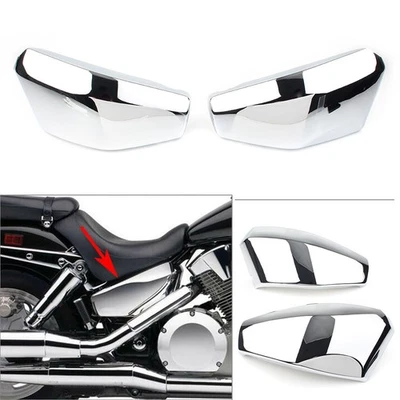 Battery Side Covers Chrome Fit Honda VTX1300 R/S/C/T 2003-2006 2007 2008 2009 — 第 1/4 张图片