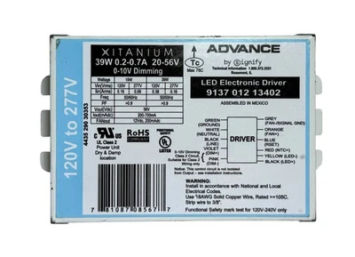 Philips Advance 9137-012-13402 LED Driver Xitanium 39W 0-10v atenuación 120-277V Foto 1 de 2