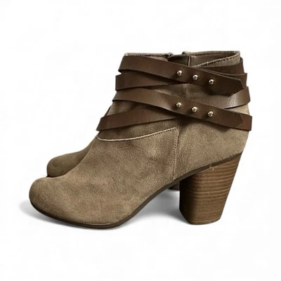 ¡NUEVO! Material Niña Estilo Vintage Mujer’s Imitación Gamuza Botines Invierno Botas Tostadas 9 M Foto 1 de 4