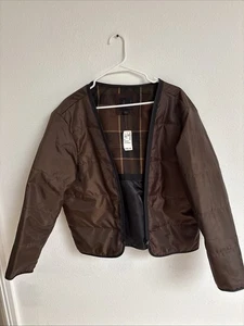 Large jos a bank brow bomber jacket ZIPPER NOT WORKING! RN 13608 - Picture 1 of 10