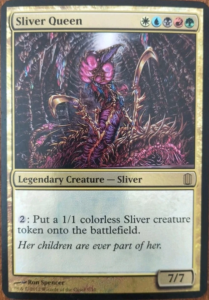 Oversized Sliver Queen Foil English Commanders Arsenal  MTG Magic - Image 1 of 1